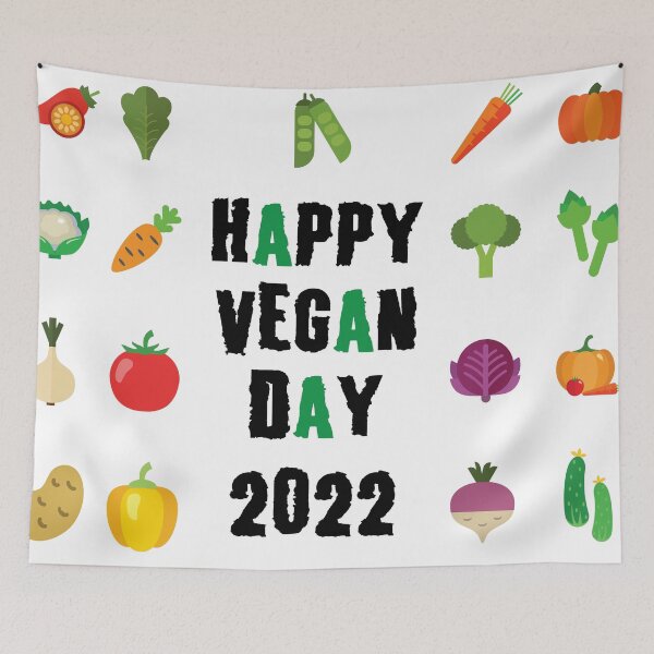 Item preview, Happy Vegan Day 2022  classic T-shirt  designed and sold by Graphichut.