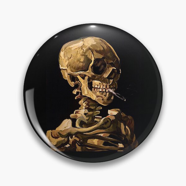 Item preview, Van Gogh. Skull with Burning Cigarette  designed and sold by Mark Jesus-Allen.