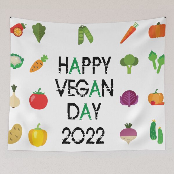 Item preview, Happy Vegan Day 2022  classic T-shirt  designed and sold by Graphichut.