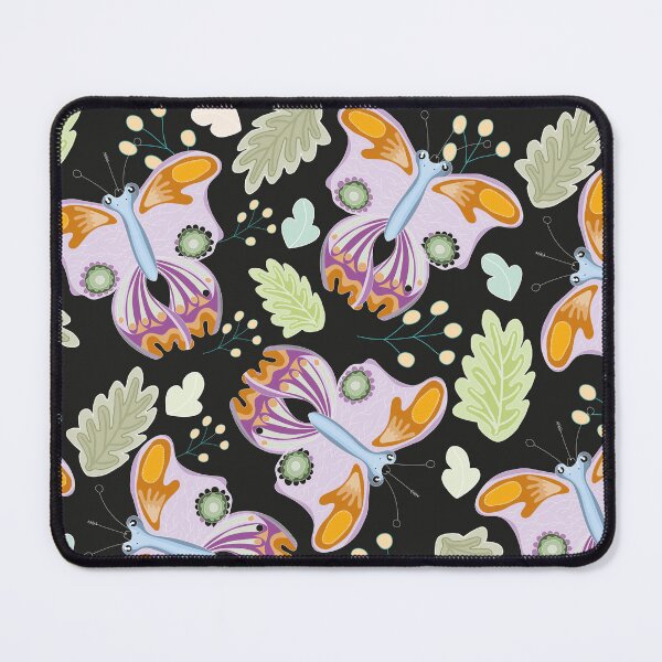 Item preview, Pink butterflies on black designed and sold by Sarka Zuzanakova, Kukuckova.