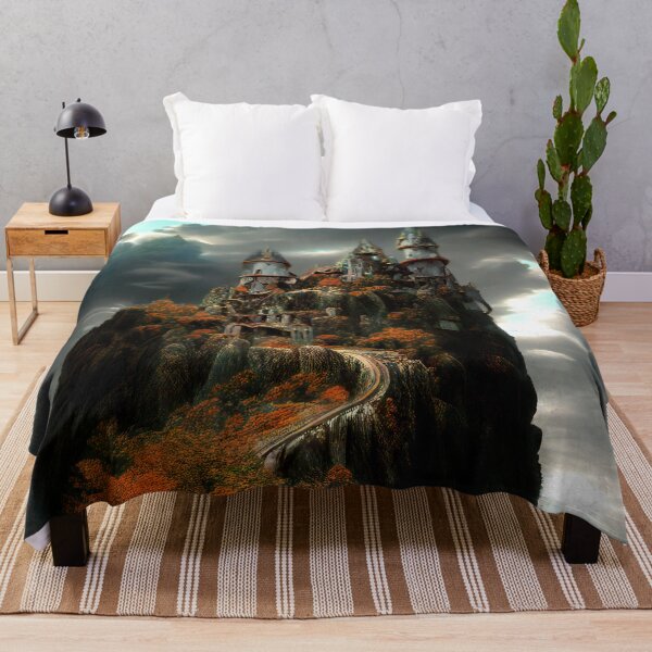 Item preview, Castle Island, Medieval Gothic Castle Fortress designed and sold by Itaya Art.