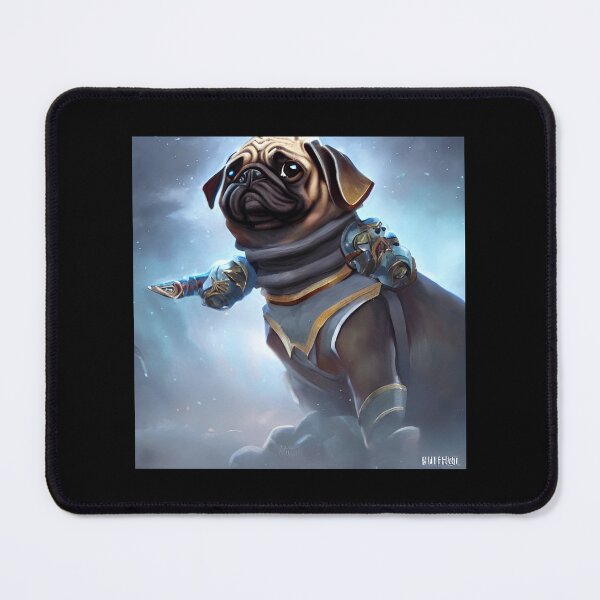 Item preview, AI Generated Art, War Pug designed and sold by RabbitHoleMI.