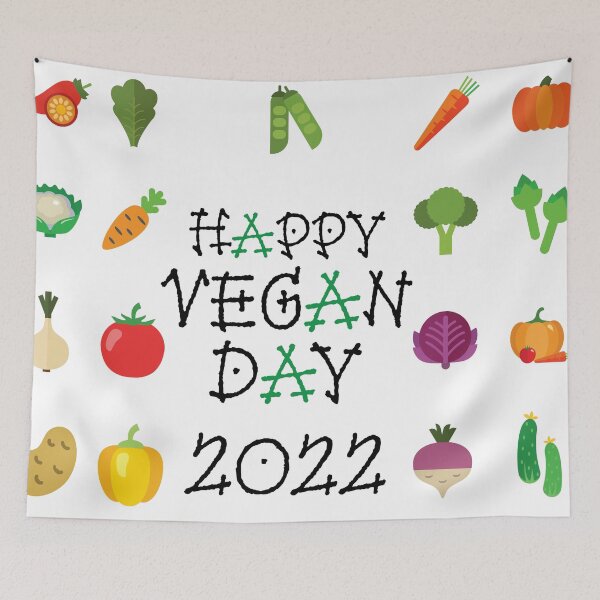 Item preview, Happy Vegan Day 2022  classic T-shirt  designed and sold by Graphichut.