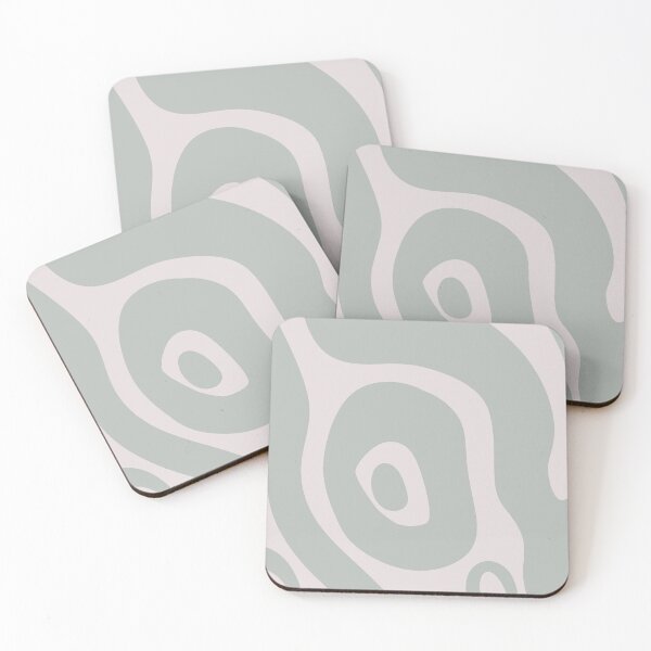 Item preview, Liquid Swirl Abstract Maximalist Pattern Retro Aesthetic Groovy Style Gray Teal designed and sold by scorpiolane.
