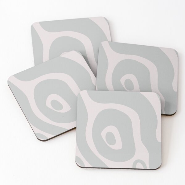 Item preview, Liquid Swirl Abstract Maximalist Pattern Retro Aesthetic Groovy Style Grayish Blue designed and sold by scorpiolane.