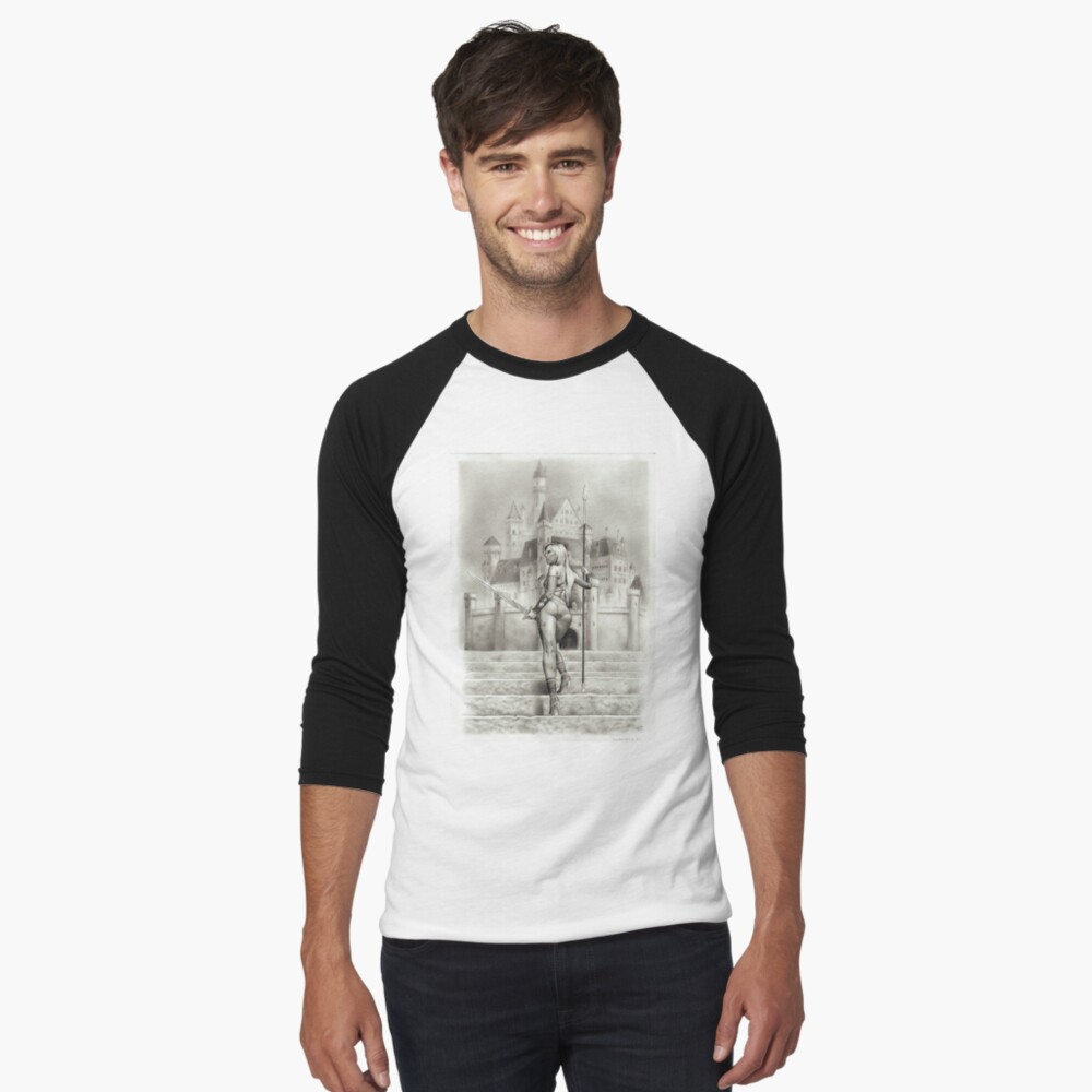 Vista previa del artículo con la obra «Camiseta ¾ estilo béisbol», diseñado y vendido por jairovalverde.