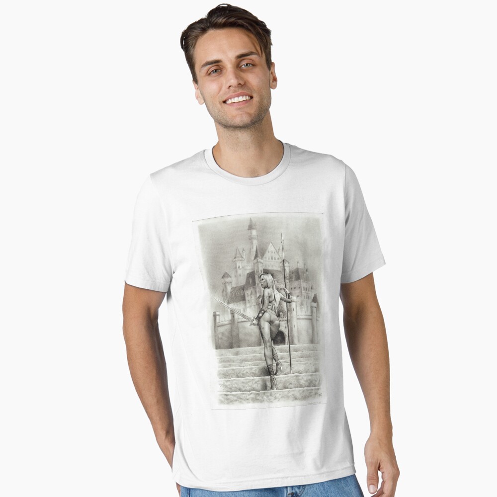 Vista previa del artículo con la obra «Camiseta esencial», diseñado y vendido por jairovalverde.