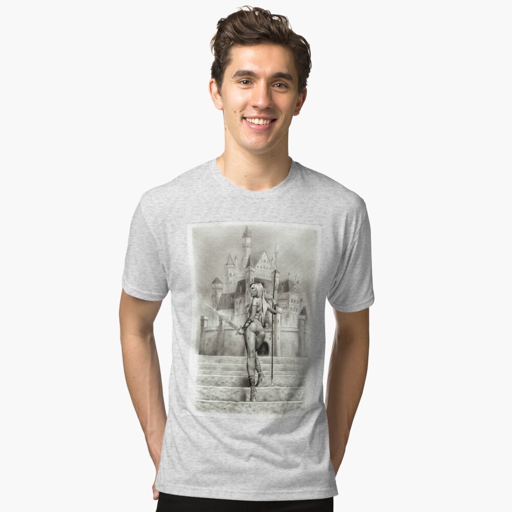 Vista previa del artículo con la obra «Camiseta de tejido mixto», diseñado y vendido por jairovalverde.