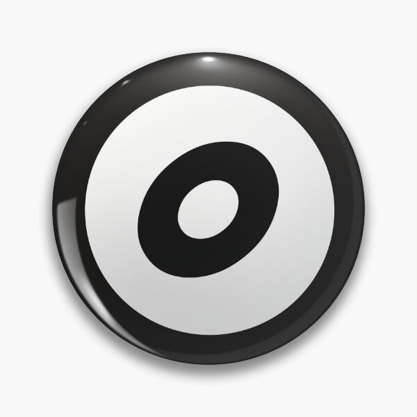 Item preview, Zero number 0 in black and white circle designed and sold by Krista Robertson.