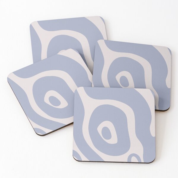 Item preview, Liquid Swirl Abstract Maximalist Pattern Retro Aesthetic Groovy Style Pigeon Blue designed and sold by scorpiolane.