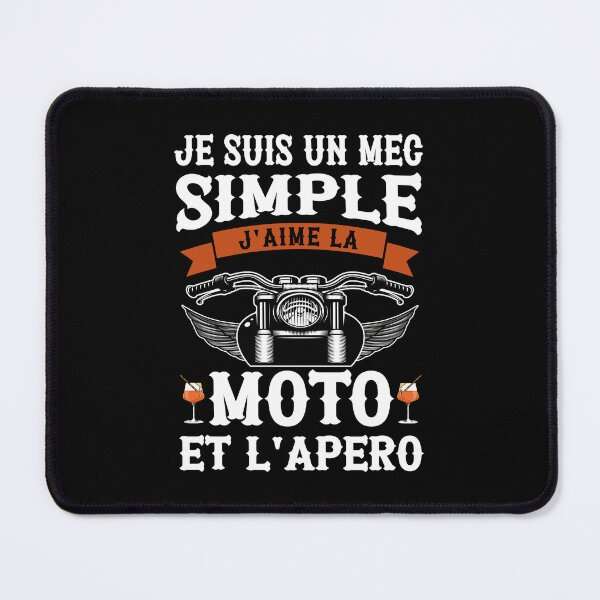Item preview, Je Suis Un Mec Simple J aime La Moto Et Apéro Cadeau Motorcycle Motards designed and sold by Tatus Brinal.