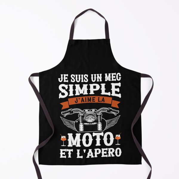 Item preview, Je Suis Un Mec Simple J aime La Moto Et Apéro Cadeau Motorcycle Motards designed and sold by Tatus Brinal.
