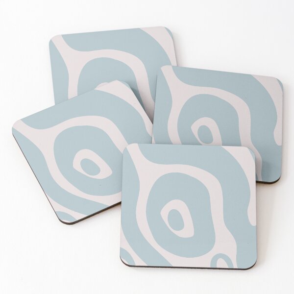Item preview, Liquid Swirl Abstract Maximalist Pattern Retro Aesthetic Groovy Style Sky Blue designed and sold by scorpiolane.