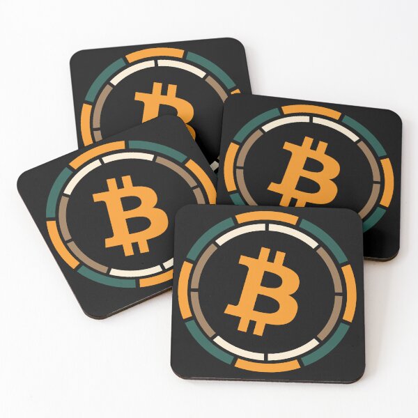 Item preview, Bitcoin BTC Crypto - Classic Logo Retro Colours designed and sold by CryptoMoods.