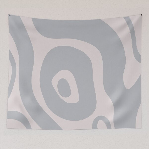 Item preview, Liquid Swirl Abstract Maximalist Pattern Retro Aesthetic Groovy Style Stone Blue designed and sold by scorpiolane.