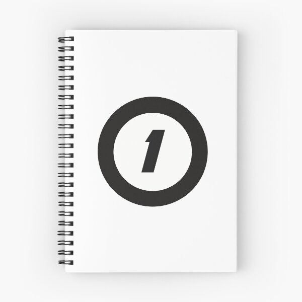 Item preview,  Number 1 in black and white circle designed and sold by Krista Robertson.