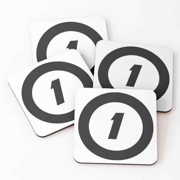 Item preview,  Number 1 in black and white circle designed and sold by Krista Robertson.