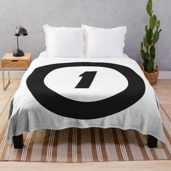 Item preview,  Number 1 in black and white circle designed and sold by Krista Robertson.