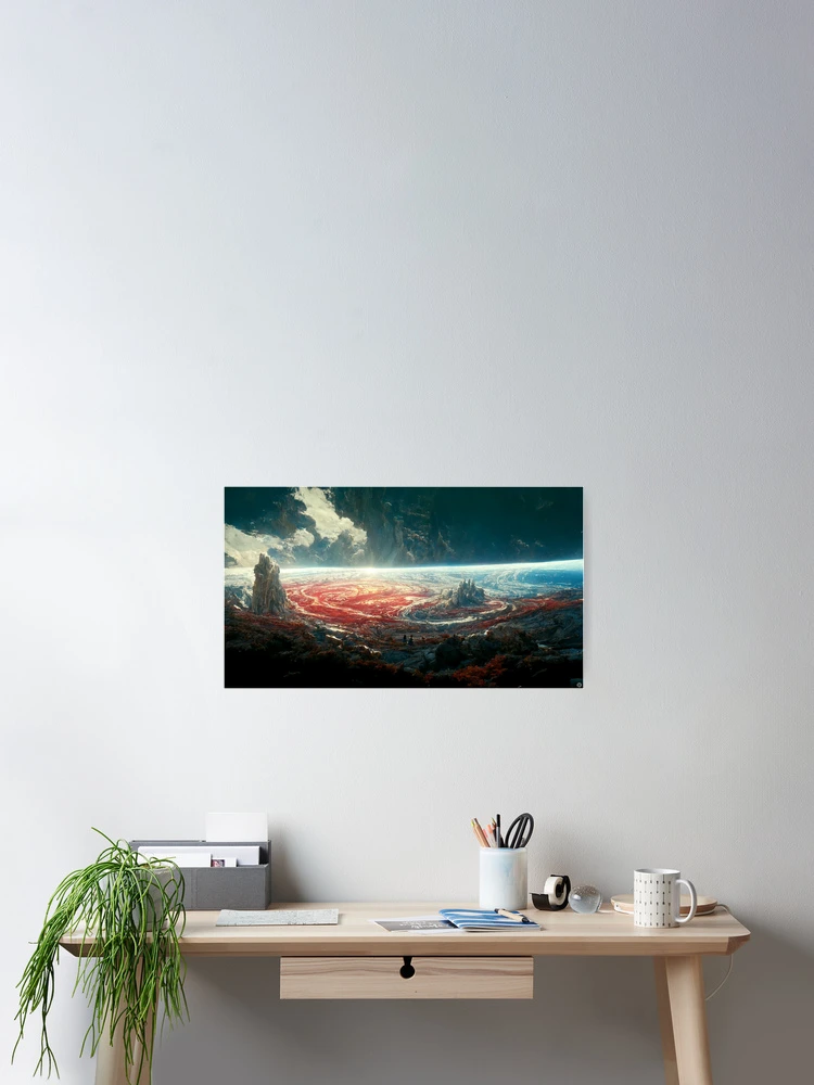 Thumbnail 2 of 3, Poster, Fire&Water designed and sold by RicoInStudios.