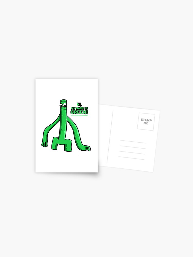 Green from Roblox Rainbow Friends Postcard for Sale by NationArts