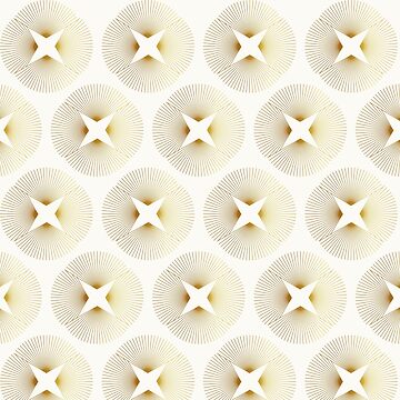 Artwork thumbnail, Golden Stars Seamless Pattern by MakeitMelo
