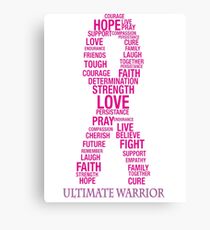 Breast Cancer Awareness Canvas Print