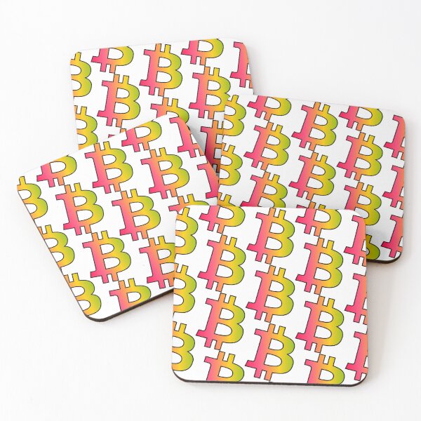 Item preview, Bitcoin BTC Crypto - Bright-Coloured Logo designed and sold by CryptoMoods.