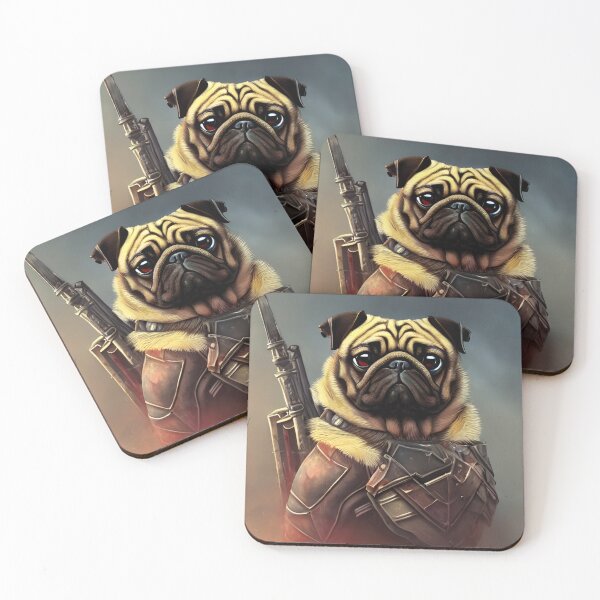 Item preview, AI Generated Art, War Pug designed and sold by RabbitHoleMI.