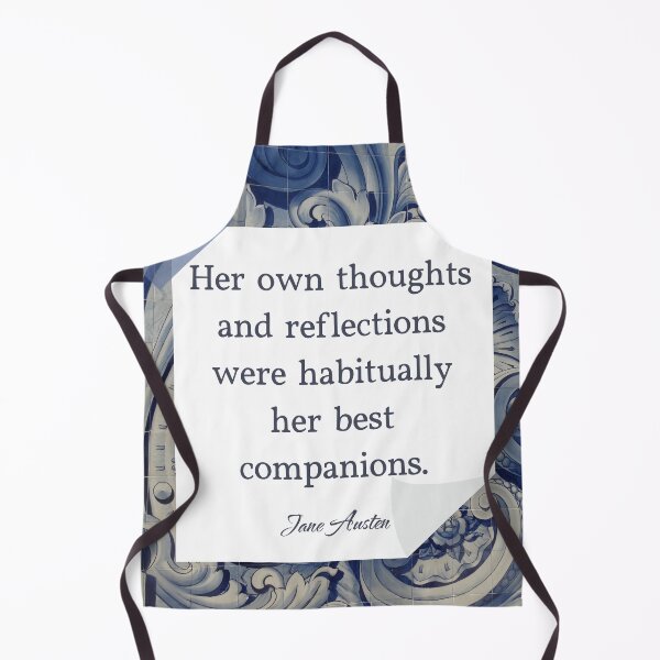 Item preview, Her own thoughts and reflections were habitually her best companions | Jane Austen quote designed and sold by CastlesClassics.