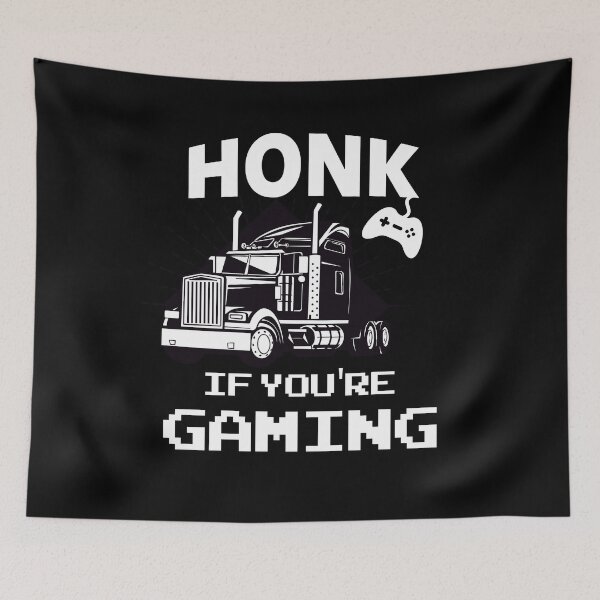 Item preview, Honk If You're Gaming - Trucker Gamer - Trucker Gift Ideas designed and sold by Shop Yeah.