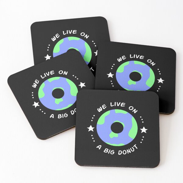 Item preview, We Live on a Big Donut, funny earth quote designed and sold by EnzoVectorism.