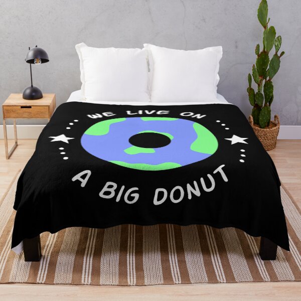 Item preview, We Live on a Big Donut, funny earth quote designed and sold by EnzoVectorism.