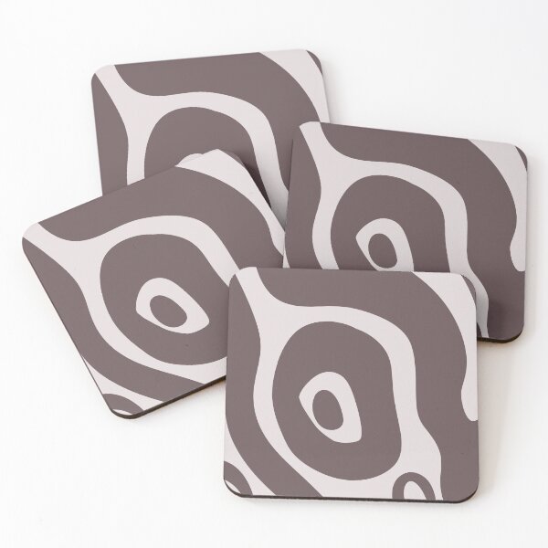 Item preview, Liquid Swirl Abstract Maximalist Pattern Retro Aesthetic Groovy Style Walnut Brown designed and sold by scorpiolane.