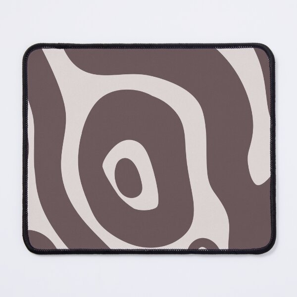 Item preview, Liquid Swirl Abstract Maximalist Pattern Retro Aesthetic Groovy Style Walnut Brown designed and sold by scorpiolane.