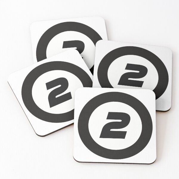 Item preview, Number 2 in black and white circle designed and sold by Krista Robertson.