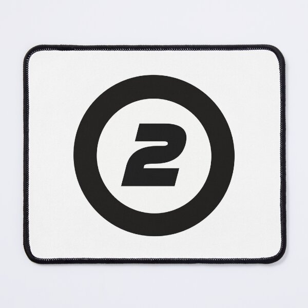 Item preview, Number 2 in black and white circle designed and sold by Krista Robertson.