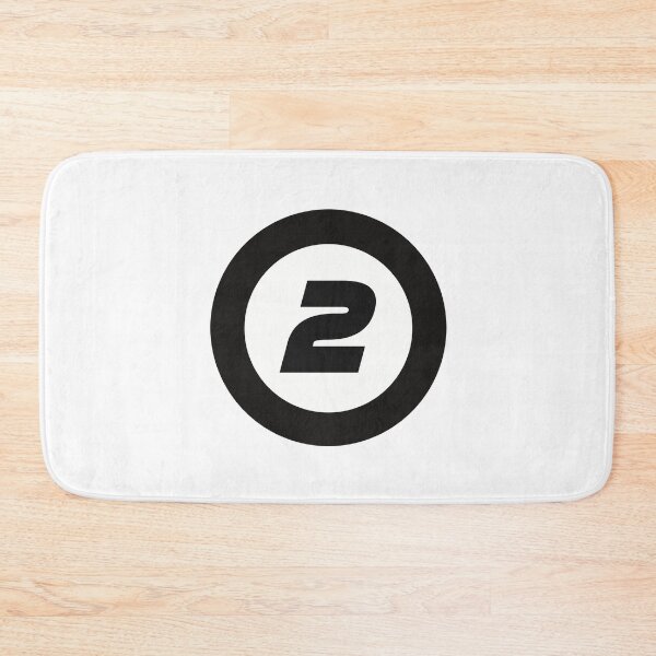 Item preview, Number 2 in black and white circle designed and sold by Krista Robertson.