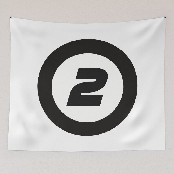Item preview, Number 2 in black and white circle designed and sold by Krista Robertson.
