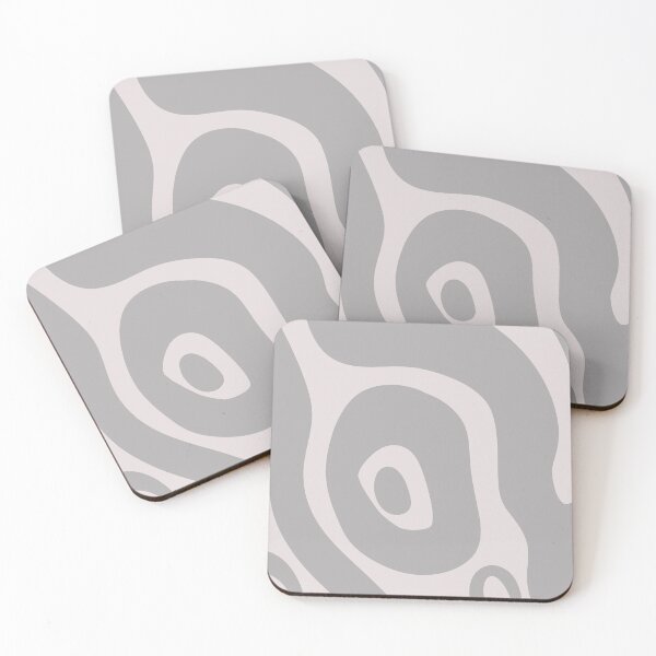 Item preview, Liquid Swirl Abstract Maximalist Pattern Retro Aesthetic Groovy Style Gray Taupe designed and sold by scorpiolane.