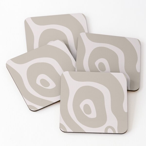 Item preview, Liquid Swirl Abstract Maximalist Pattern Retro Aesthetic Groovy Style Light Taupe designed and sold by scorpiolane.