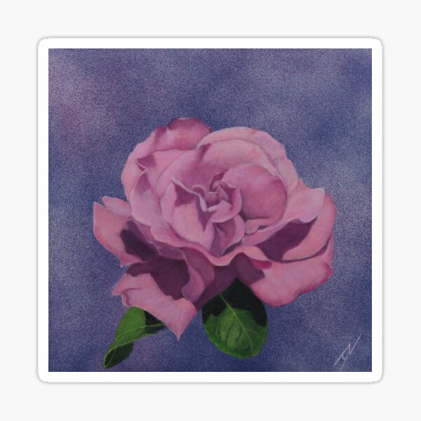 Floating Rose Sticker