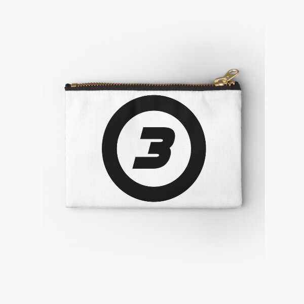 Item preview, Number 3 in black and white circle designed and sold by Krista Robertson.