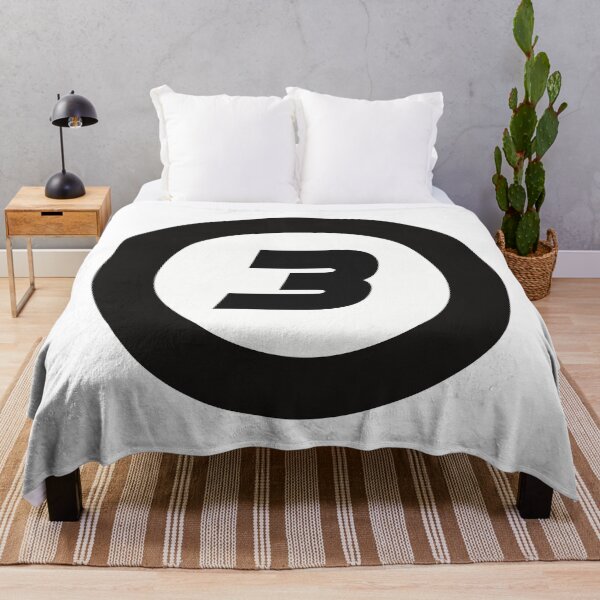 Item preview, Number 3 in black and white circle designed and sold by Krista Robertson.