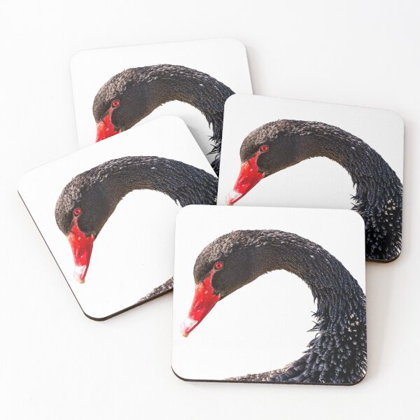 Item preview, Black swan with red beak and eye designed and sold by stedata.
