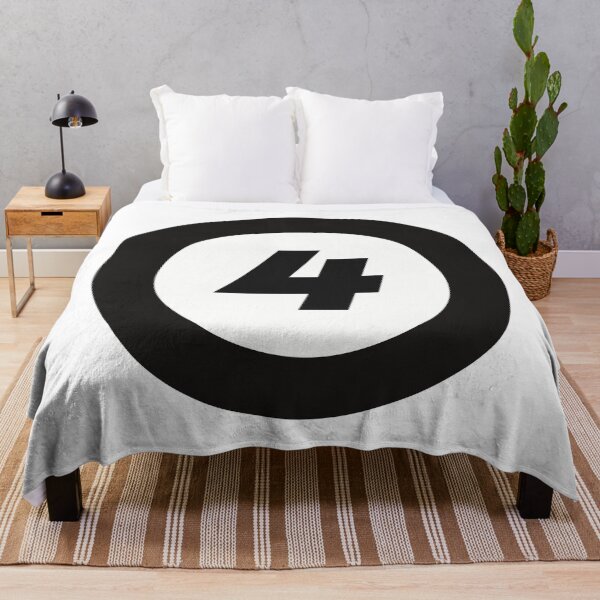 Item preview,  Number 4 in black and white circle designed and sold by Krista Robertson.