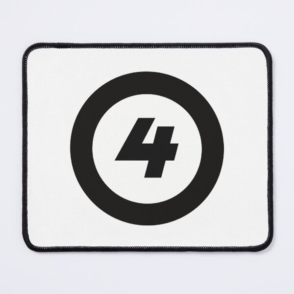 Item preview,  Number 4 in black and white circle designed and sold by Krista Robertson.