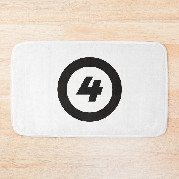 Item preview,  Number 4 in black and white circle designed and sold by Krista Robertson.
