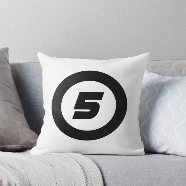 Item preview, Number 5 in black and white circle designed and sold by Krista Robertson.