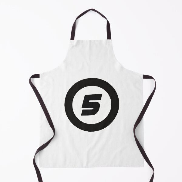 Item preview, Number 5 in black and white circle designed and sold by Krista Robertson.