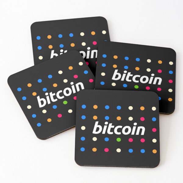 Item preview, Bitcoin BTC Crypto - Multicoloured Dots Fun Design designed and sold by CryptoMoods.